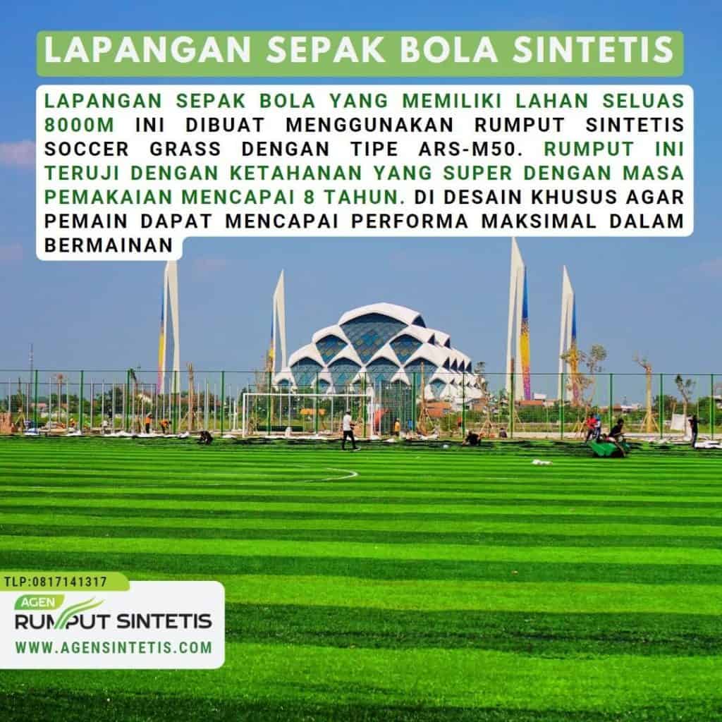lapangan bola rumput sintetis UIN