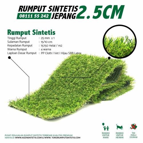 rumput sintetsi jepang 25mm min rumput sintetis jepang